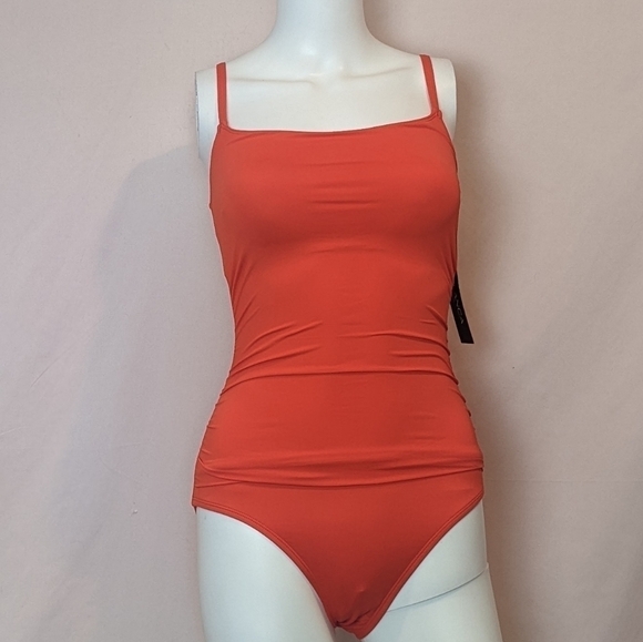 La Blanca Island Goddess Lingerie One Piece Swimsuit in Paprika Orange size 4 - Picture 1 of 5
